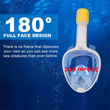 Load image into Gallery viewer, Full Face Children Underwater Snorkeling Swimming Mask Set Scuba Diving Respirator Masks Anti Fog Safe Breathing for Kids Adult
