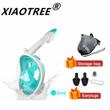 Load image into Gallery viewer, Full Face Children Underwater Snorkeling Swimming Mask Set Scuba Diving Respirator Masks Anti Fog Safe Breathing for Kids Adult