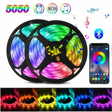 Load image into Gallery viewer, RGB LED Strip Light SMD 5050 USB Remote&APP Control Bluetooth Flexible Tape Diode Ribbon for TV Backdrop Living Room Bedroom