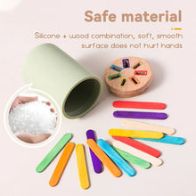 Load image into Gallery viewer, Montessori Silicone Color Matching Bucket Toy