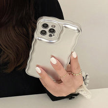 Load image into Gallery viewer, Women Luxury Gold Color Shockproof Phone Case for iPhone 14 13 12 11 Pro Max X Xs Max XR Shock-Absorbing Elegant Shiny Case for iPhone Strong iphone Back Cover
