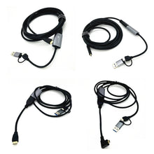 Load image into Gallery viewer, 2in1 USB & Type-C to Micro / Mini HDMI-compatible Video Capture Card Live Streaming Cable for Sony Canon Nikon Fuji Camera PC 4K