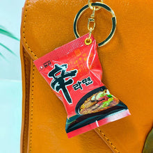 Load image into Gallery viewer, Simulation Instant Noodles Keychain On The Phone Mini Snacks Pendant Bag Pendant Christmas Gifts For The New Year