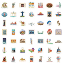 Load image into Gallery viewer, 10/30/50/100PCS World Famous Building Stickers Aesthetic Travel Landmark Decal Graffiti DIY Phone Suitcase Luggage Wall Sticker