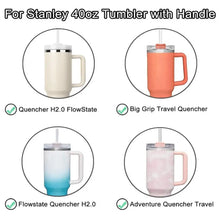 Load image into Gallery viewer, 1PC 40Oz Sealing Bottle Cover Splash Spill Proof Plain Plastic Replacement Lids for Stanley Quencher H2.0 40oz Tumber Cup