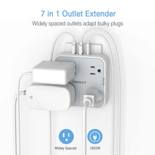 Load image into Gallery viewer, TESSAN Multi Outlet Splitter with 8 AC Outlets & 3 USB (1 USB C) Surge Protector Multi Outlet Extender for Home Office Dorm