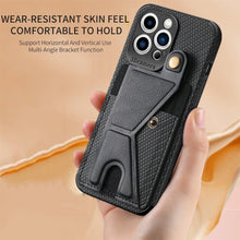 Load image into Gallery viewer, Men Green Wallet Flip Card Holder Phone Case For Iphone 13 12 Mini 14 11 Pro Xs Max Xr X Luxurious Leather Cover Mobile Phone Case With Card Compartment And Kickstand Elegant Iphone Magnetic Case