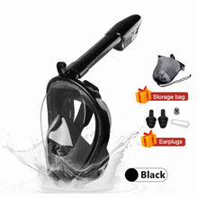 Load image into Gallery viewer, Full Face Children Underwater Snorkeling Swimming Mask Set Scuba Diving Respirator Masks Anti Fog Safe Breathing for Kids Adult