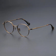 Load image into Gallery viewer, YIMARUILI Luxury Titanium Round Glasses β Retro Wide-Rimmed Frame