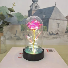 Load image into Gallery viewer, Artificial Rose Flowers Valentines Day Gift for Girlfriend Eternal Rose LED Light Foil Flower Wedding Decor Christmas Gifts