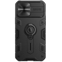 Load image into Gallery viewer, Slide Camera Lens Cover And Kickstand Ring Holder Heavy Duty Case iPhone 13 Pro Max Case iPhone 13 Mini Case With Ring Stand Camera Protection Slide Cover