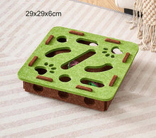 Load image into Gallery viewer, Interactive Cat Puzzle Toy – Felt Maze Box with Bell Balls