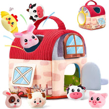 Load image into Gallery viewer, Soft Baby Beehive Toy with 5 Sensory Rattles for 6-12 Months
