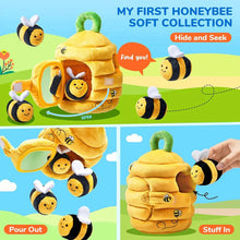 Load image into Gallery viewer, Soft Baby Beehive Toy with 5 Sensory Rattles for 6-12 Months