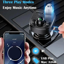Load image into Gallery viewer, Car Charger Wireless Bluetooth FM Transmitter Hands-Free Calling Radio Receiver Mp3 Music Stereo Adapter Dual USB Port Charger