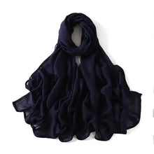 Load image into Gallery viewer, Women’s Large Cotton Rayon Hijab Scarf – 180x95cm Plain Wrap & Shawl