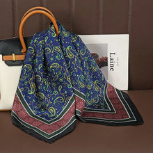 Load image into Gallery viewer, Luxury Satin Silk Square Scarf – Shawl, Hijab & Fashion Wrap 2023