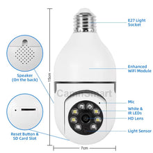 Load image into Gallery viewer, 5mp Tuya Alexa Camera Wifi Bulb Surveillance Indoor Use for Home Security IP CCTV Onvif NVR Color Night Vision Remote View APP