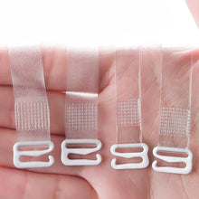 Load image into Gallery viewer, 3 Pairs Transparent Bra Straps Invisible Detachable Silicone Women's Elastic Belt Adjustable Non Slip Intimates Shoulder Strap