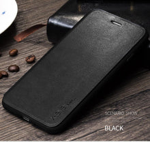 Load image into Gallery viewer, Ultra Thin Slim Case For iPhone 13 12 Case 6S 7 8 Plus X XR XS Max Flip Leather Cover For iPhone 12 11 Pro Max Case Leather Extra Slim Phone Case With Stand Function