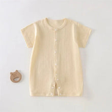 Load image into Gallery viewer, Breathable Cotton Baby Romper Summer Short Sleeve Jumpsuit for Newborn Boys & Girls 3–24M