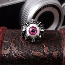 Load image into Gallery viewer, Unisex Women's Men's Punk Eyes Claw Biker Gothic Fashion Ring Size 8 9 10 11 J026