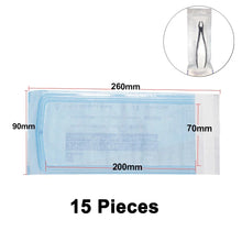 Load image into Gallery viewer, 20/15pcs Self-sealing Sterilization Pouches Bags Disposable Medical-grade Storage Bags Dental Makeup Piercing Tattoo Accessories