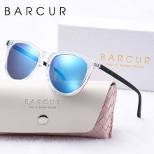Load image into Gallery viewer, BARCUR Pink Fashion Round Sunglasses for Women – Polarized Comfortable UV400 Mirror Lense Lightweight PC Frame for Summer Travel Vacation & Holiday – Trendy Girls’ Gift Idea with Sweet Style