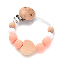 Load image into Gallery viewer, Baby Pacifier Chain Clip Silicone Teether Beads Soother Toy