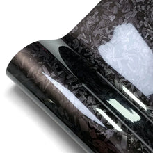 Load image into Gallery viewer, Carbon Fiber Vinyl Wrap Film - Glossy Black, Waterproof, Air-Release Technology for DIY Car Decoration