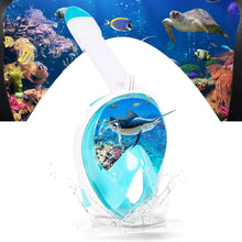 Load image into Gallery viewer, Full Face Snorkel Mask Adults,Suitable for Beginners Dry Top Snorkeling Gear 180 Degrees Panoramic View,Anti-Fog Anti-Leak