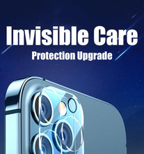Load image into Gallery viewer, 4Pcs Full Cover Protective Glass for Iphone 11 12 13 Pro XS Max Camera Protector for Iphone X 11pro Max 12 13 Mini 14 Pro Max Camera Lens Protector for iPhone