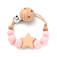 Load image into Gallery viewer, Baby Pacifier Chain Clip Silicone Teether Beads Soother Toy