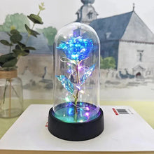 Load image into Gallery viewer, Artificial Rose Flowers Valentines Day Gift for Girlfriend Eternal Rose LED Light Foil Flower Wedding Decor Christmas Gifts