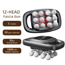Load image into Gallery viewer, High-Power 16 Head Percussion Massage Gun - 48kg Deep Tissue Relief for Athletes & Fitness Enthusiasts Body Massager