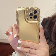 Load image into Gallery viewer, Women Luxury Gold Color Shockproof Phone Case for iPhone 14 13 12 11 Pro Max X Xs Max XR Shock-Absorbing Elegant Shiny Case for iPhone Strong iphone Back Cover