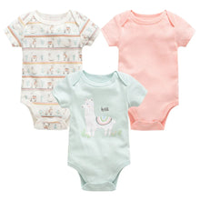 Load image into Gallery viewer, 3/6 PCS Baby Cotton Bodysuits Set Short Sleeve Summer Outfits for Newborn Boys & Girls 0β12 Months