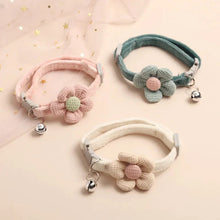 Load image into Gallery viewer, Adjustable Flower Cat Collar with Bell – Cute Breakaway Pet Collar for Kittens & Small Dogs