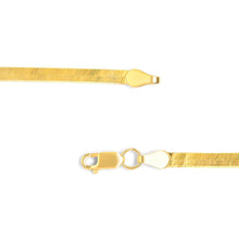 Load image into Gallery viewer, Unisex Solid 14K Yellow Gold 2.8mm Imperial Herringbone Chain Necklace - 18" Inches