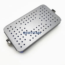 Load image into Gallery viewer, Aluminum Sterilization tray case Disinfection box Sterilization box with silicone pad dental eye surgical instrument