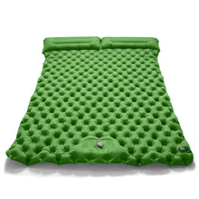 Load image into Gallery viewer, Double Inflatable Camping Mattress – Ultralight Folding Sleeping Pad with Built-in Pump
