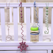 Load image into Gallery viewer, 4PCS Adjustable Silicone Pacifier Chain Set | Safe Teether Toys for Baby Crib, High Chair & Gift Set – Beige