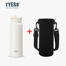 Load image into Gallery viewer, Stainless Steel Insulated Water Bottle (600-1200ml) | Hot & Cold Thermal Tumbler with Handle | Portable Vacuum Flask for Sports & Travel