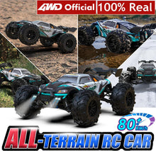 Load image into Gallery viewer, 4WD RC Off-Road Car - 1:16 High-Speed Brushless Truck, 50-80KM/H, 4x4 Drift Racing Toy for Kids & Adults