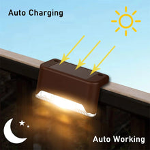 Load image into Gallery viewer, Warm White LED Solar Step Lamp β Waterproof Outdoor Garden & Stair Lights