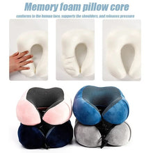 Load image into Gallery viewer, U Shaped Memory Foam Neck Pillows Soft Travel Pillow Massage Neck Pillow Sleeping Airplane Pillow Cervical Healthcare Bedding