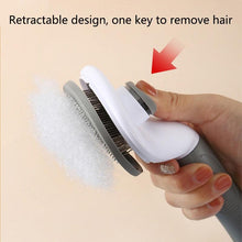 Load image into Gallery viewer, Pet Hair Remover Dog Brush Cat Comb Grooming Tools Dogs Accessories Cat Supplies Stainless Steel Beauty Massage Comb Dog Cat Brush Pet Brush for Long and Short Hair with Self-Cleaning Brush