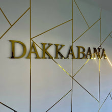Load image into Gallery viewer, Gold Mirror 3D Letter Wall Stickers – Acrylic Peel & Stick Decor