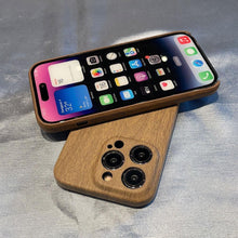 Load image into Gallery viewer, Ultra thin Vintage Wood Texture Phone Case For iPhone 14Plus 13Pro 14 13 12 Pro Max Lens protection anti-skid Soft Cover Wooden Smartphone case For iPhone