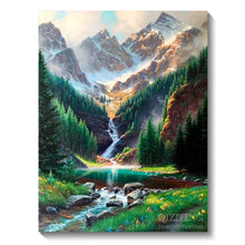 Load image into Gallery viewer, 5D Diamond Painting Kit - Aurora Landscape Mosaic, Full Round Drill for DIY Home Decor